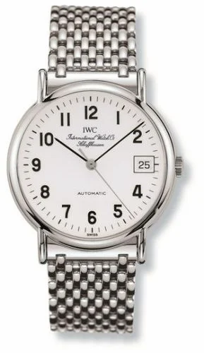 IWC Portofino Automatic Stainless Steel / White - Railroad / Bracelet IW3513-37 (IW351337)
